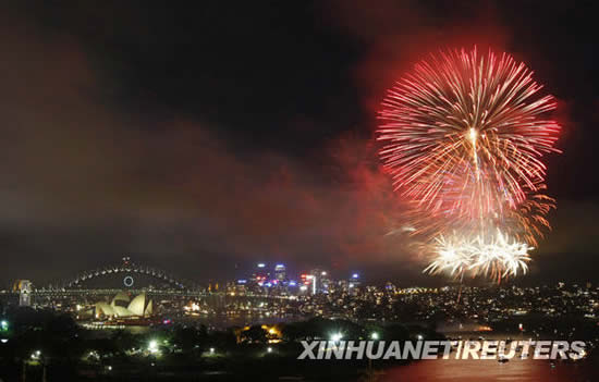 組圖:世界各地舉行迎新年活動