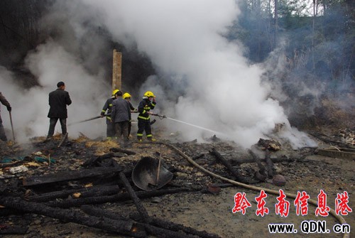 三穗縣滾馬鄉發生一起火災事故(組圖)
