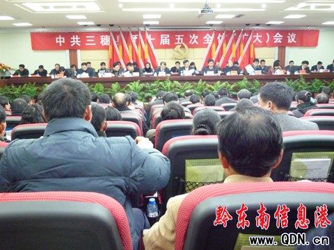 三穗縣委第十屆五次全體會議召開(圖)