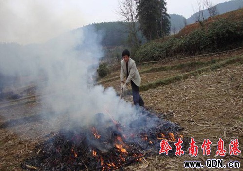 黃平縣嚴查違規野外用火(圖)