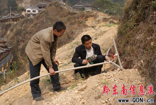 雷山鋪水管近2萬米解決6000多人飲水難