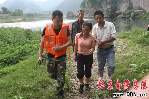 清水江凱里河段現(xiàn)今年首例游泳溺亡事件(圖)