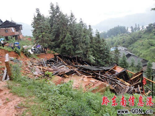 從江縣遭受暴雨襲擊 86324人受災(組圖)