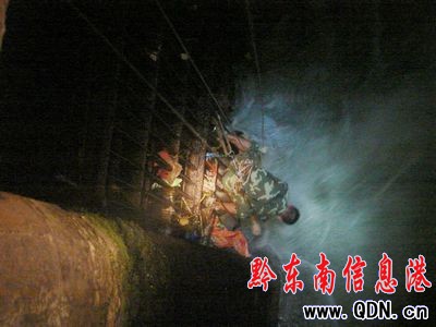 男子溺水被卡水電站閘門 錦屏消防成功打撈