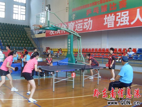 七運會兵乓球比賽首枚金牌誕生(圖)