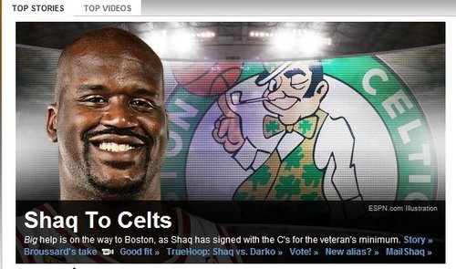 奧尼爾正式簽約綠軍 鯊魚:終于和KG化敵為友