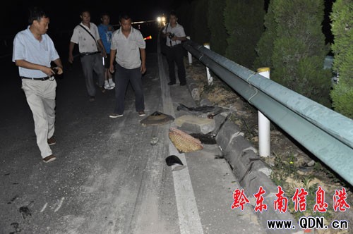 滬昆高速三穗境內(nèi)4名施工人員被肇事車撞死(圖)