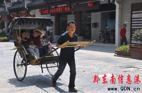 鎮遠出現黃包車 古香古色極受寵(圖)