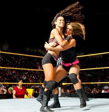 WWE最新比賽精選 性感美女大打出手(組圖)