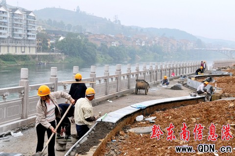 岑鞏縣城市基礎建設如火如荼(圖)