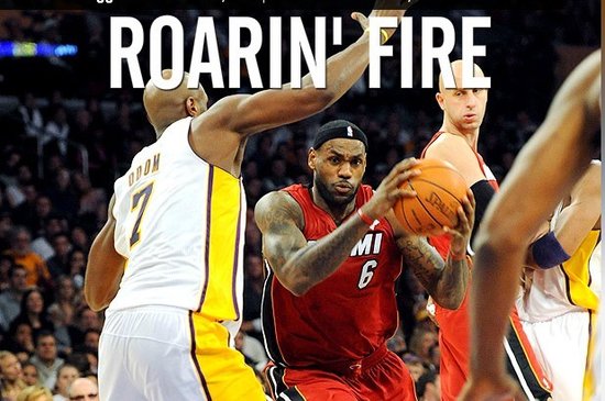 ESPN:皇帝三雙熱火烤湖人 圣誕戰他再贏科比