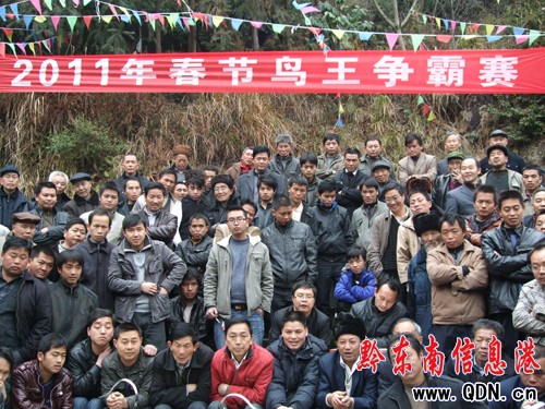 雷山舉辦春節(jié)“鳥王”滾籠爭(zhēng)霸賽(組圖)