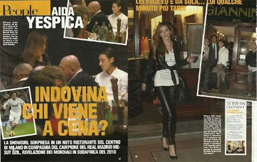 厄齊爾與耶斯皮卡私會被狗仔隊(duì)偷拍