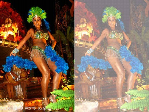 乳神攜手大羅亮相狂歡節 大秀成名絕技(多圖)