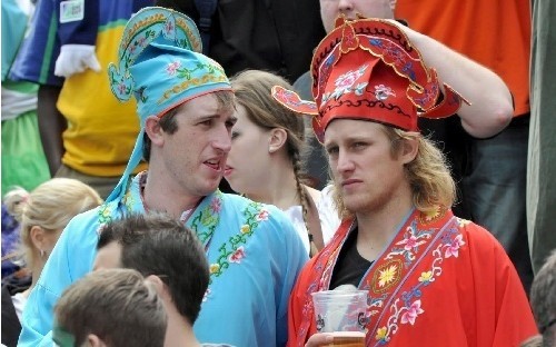 組圖:香港國際七人橄欖球賽“亮點”頻現