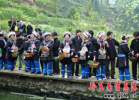 鎮(zhèn)遠(yuǎn)報(bào)京侗族“三月三”情人節(jié)(組圖)