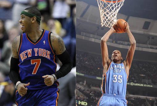 安東尼和杜蘭特獲周最佳球員