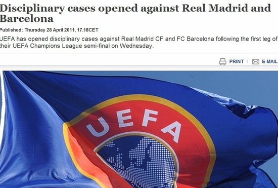 歐足聯宣布將調查皇馬 穆里尼奧恐遭追加處罰