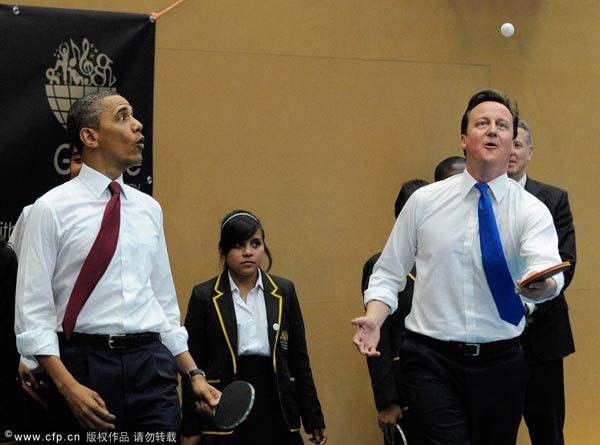 卡梅倫球技震驚奧巴馬