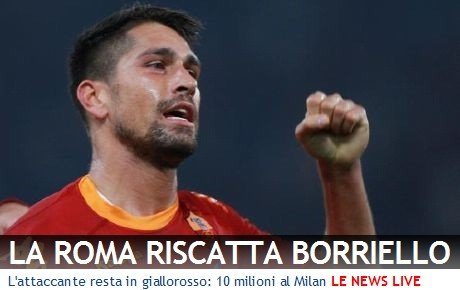 羅馬1000萬買斷米蘭鋒霸 年薪270萬簽4年