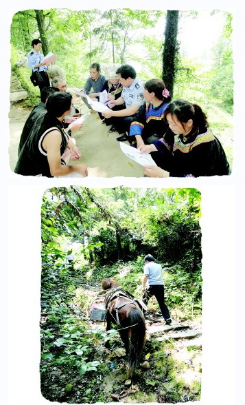 錦屏有支苗寨騎警隊(duì)(圖)