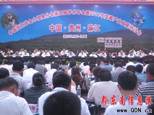 麻江舉行2011年藍莓產(chǎn)業(yè)發(fā)展研討會(圖)