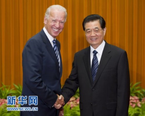 胡錦濤會見拜登:中美應共同推動世界經濟復蘇