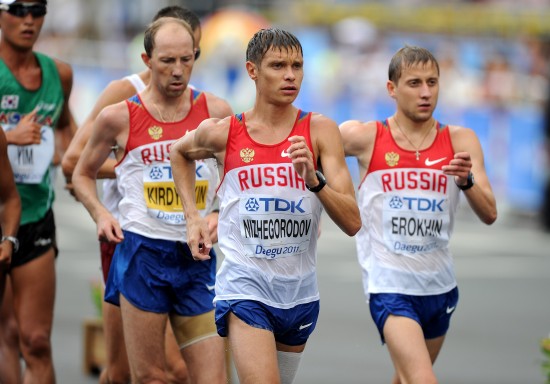 世錦賽男子50公里競走 三名俄羅斯選手領先