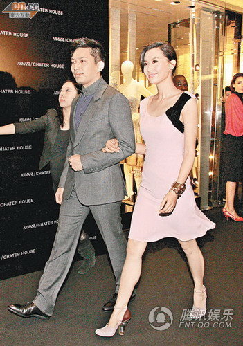 陳法拉首牽男友公開登場 男方害羞避采訪(圖)