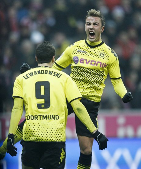 德甲-拜仁0-1憾負多特蒙德 羅本復出格策絕殺