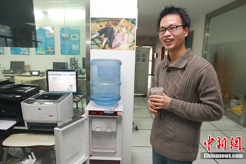 “最萌”飲水機爆紅水開了會發微博