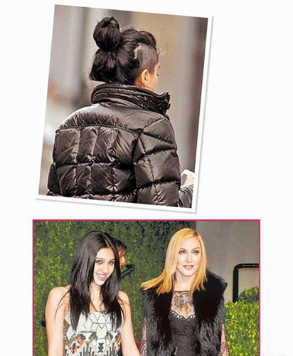 麥當(dāng)娜女兒為伴舞削頭發(fā) 欲陪老媽巡演(圖)