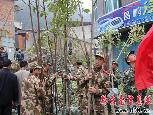 黔東南消防積極參加義務植樹造林美化第二故鄉