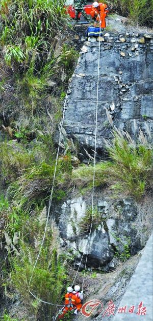 女子賞花遇山風被吹落百米懸崖