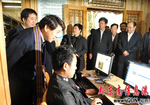 氣象局局長鄭國光考察調研西江信息服務站