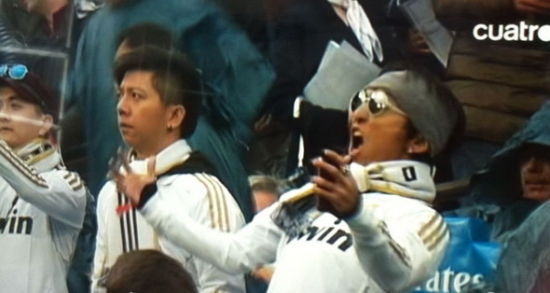 羽泉現場觀看皇馬比賽