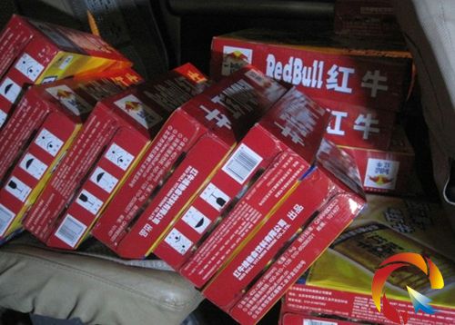 查獲的假冒紅牛產(chǎn)品