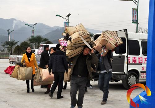 工作人員在搬運物質